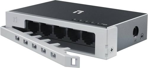 Switch NETIS modelo ST105D - 5 puertos 10/100Mbps Switch de escritorio, carcasa metálica con Seguro de conector incorporado, No administrable