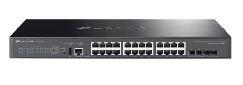 Switch  administrable L3(SG5428X) 24 puertos Gigabit RJ45 y 4 ranuras SFP+ de 10 Gbps - 1 puerto de consola RJ45, 1 puerto de consola USB tipo C, 1 puerto US