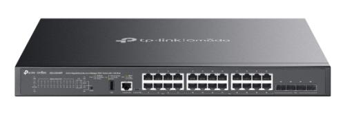Switch TP-LINK SG5428XMPP - Negro, 587, 7 W, 24 puertos
