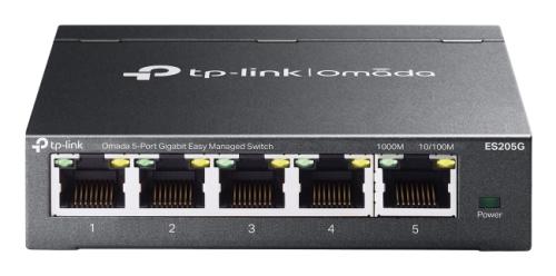Switch Gigabit OMADA (ES205G) 5 puertos RJ45 de 10/100/1000 Mbps - Negociación automática/MDI/MDIX automático