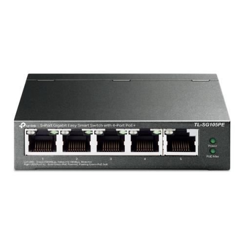 Switch Easy Smart (TL-SG105PE) 5 puertos RJ45 de 10/100/1000 Mbps -