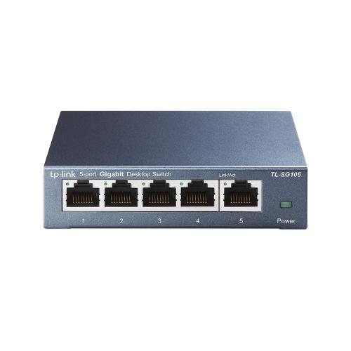 Switch TP-LINK TL-SG105 - Negro, 5, 10/100/1000 Base-T(X)