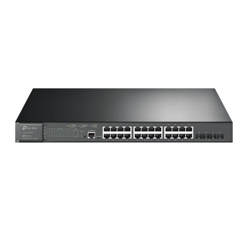 Switch JetStream  Gigabit TP-Link Administrable L2 SG3428XMP de (24) puertos 10/100/1000 Mbps y (4) 10 GE SFP +L2+con  POE -