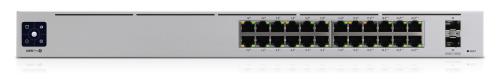 Switch  UBIQUITI USW-PRO-24-POE - Plata, 400 W, 24 + 2 SFP