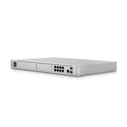 Switch Ubiquiti modelo UDM-SE - UniFi OS Console Dream Machine Special Edition, 8 puertos LAN RJ45 con POE, 1 LAN SFP+, 1 WAN 2.5G RJ45 y 1 WAN SFP+