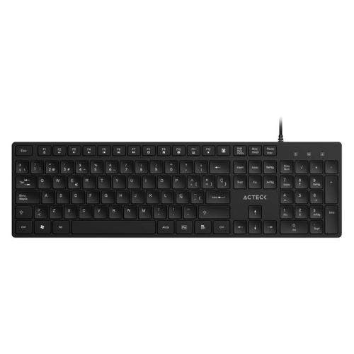 Teclado Alámbrico VANTAGE AERO TA545 ACTECK Conectividad USB - 105 teclas de Bajo Perfil