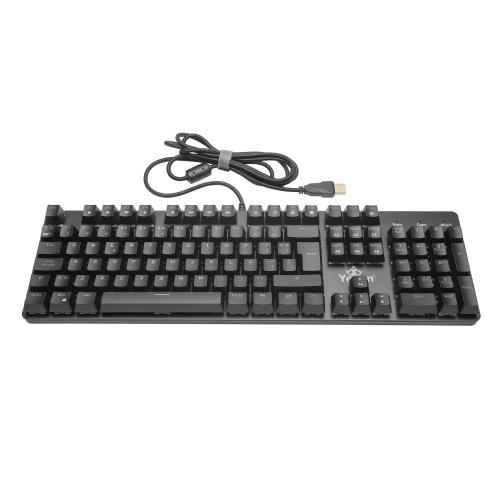YEYIAN TECLADO MECANICO GAMER KUSARI SWITCH ROJO - 105 TECLAS, CON DESCANSA BRAZOS, RGB, OPCION A CAMBIAR, MATERIAL RESISTENTE, MOD. YKM-ERGB-01