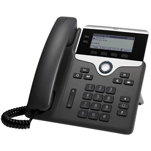 Teléfono IP CISCO CP-7821-K9= - Si, 2 líneas, Negro