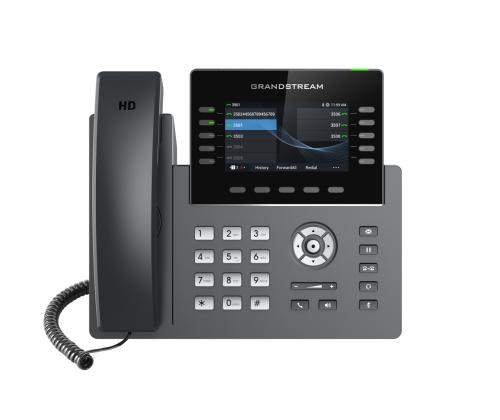 Teléfono IP grado operador de 10 líneas con 5 cuentas SIP - WiFi, Dos pantallas LCD, Bluetooth, GDMS, Gigabit con Poe