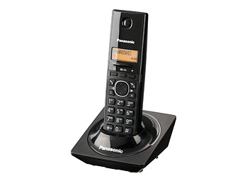 PANASONIC Telefono Inalambrico - Pantalla de 1.25, directorio de hasta 50 contactos, DECT, negro