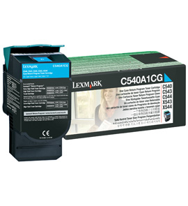 Tóner LEXMARK C540A1CG - 1000 páginas, Cian