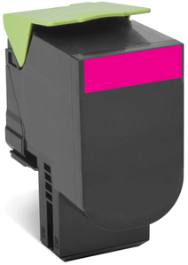 Cartucho tóner LEXMARK - 3000 páginas, Magenta, Laser, Negro, Verde
