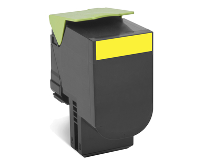 Cartucho tóner LEXMARK - 2500 páginas, Amarillo, Laser, Negro