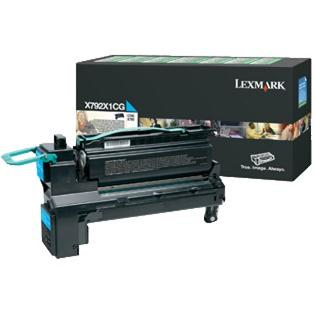 Cartucho tóner LEXMARK - 20000 páginas, Cian, Laser