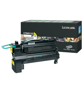 Cartucho tóner LEXMARK - 20000 páginas, Amarillo, Laser