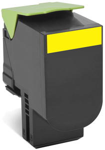 Cartucho tóner LEXMARK - 3000 páginas, Amarillo, Laser, Negro, Verde