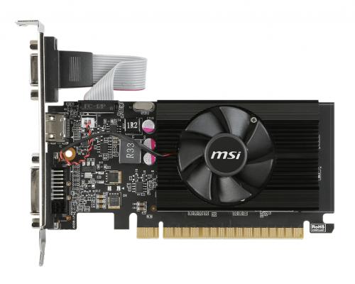 Tarjeta de video MSI GT 710 2GD3 LP - NVIDIA, GeForce GT 710, 2GB, GDDR3-SDRAM, PCI Express 2.0