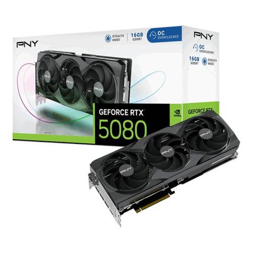 Tarjeta de Video PNY NVIDIA GeForce RTX 5080 OC - 16GB 256-bit GDDR7, PCI Express x16 5.0