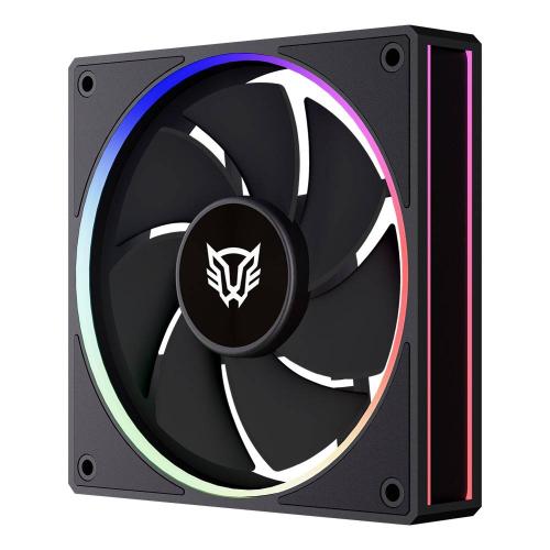 Ventilador de 120mm Balam Rush Eolox Bora-R EXB85R Velocidad: 600-1600 Rpm Flujo de aire: 48 CFM - Ruido: 28 dB, 7 Aspas (Inversas), Iluminacion ARGB
