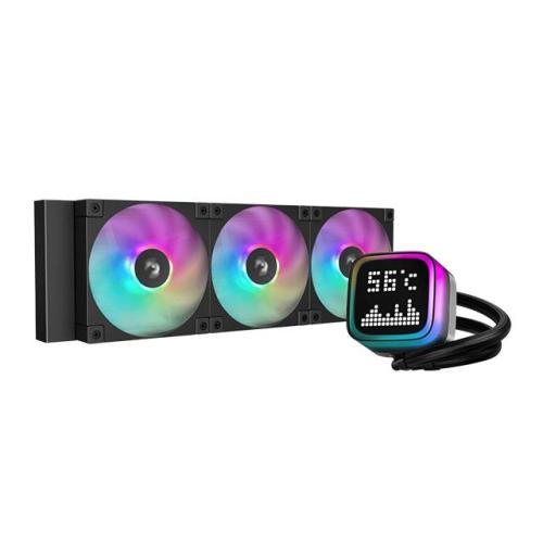 Enfriamiento Liquido DeepCool LP360 ARGB 3x120mm - 600-2400 RPM Negro R-LP360-BKMSNC-G-1