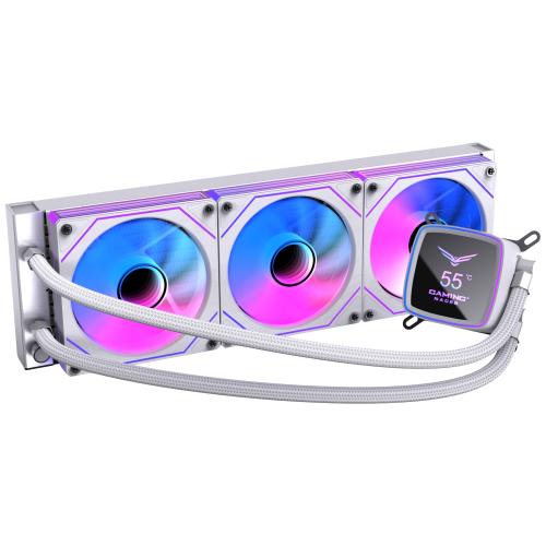 NACEB ENFRIAMIENTO LIQUIDO BOREAL 360MM PANTALLA DIGITAL ARGB BLANCO NA-0656B -