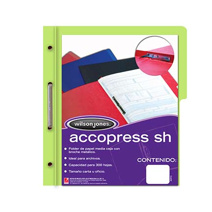 Imagen 1 del producto “Carpeta Acco Press MC P4558-P4557 Tamaño Carta  color Verde Claro  con 10 piezas - ”