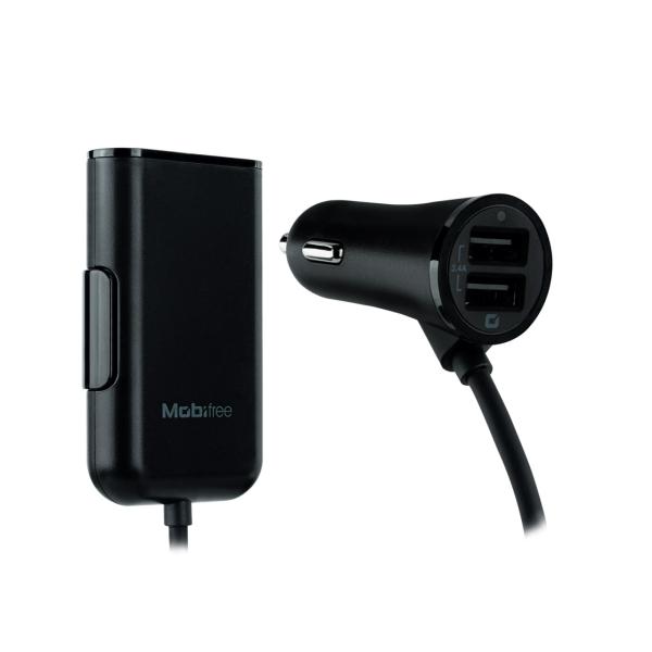 Imagen 1 del producto “Cargador  Mobifree Cargador de Coche 4 puertos - Negro, Auto, 4 ”