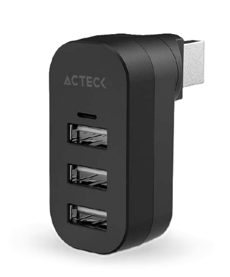 Imagen 1 del producto “Hub USB 2.0 PORT X4R DH421 Acteck Advanced Series HUB Portatil 3 en 1 - ”