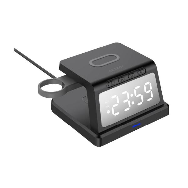 Imagen 1 del producto “Cargador con Reloj para Escritorio ENERGON S MATE CI730 Acteck - ”