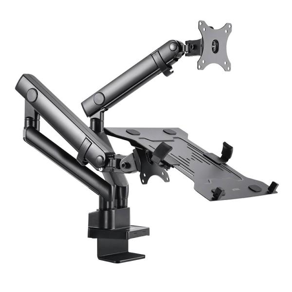Imagen 1 del producto “Soporte 2 en 1 ENFORCE MOTION SM636 ACTECK ELITE SERIES Soporte para Monitor y Laptop 2 en 1 para  Escritorio - ”