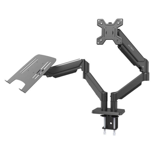 Imagen 1 del producto “Soporte 2 en 1 ENFORCE MOTION SM729 ACTECK  Soporte para Monitor y Laptop 2 en 1 para  Escritorio con C-Clamp - ”