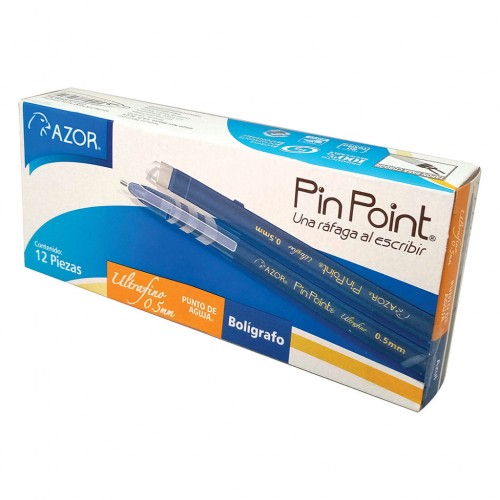 Imagen 1 del producto “Pluma PINPOINT Azor 6840AZ 0.5MM C/12 PIEZAS  Azul - ”