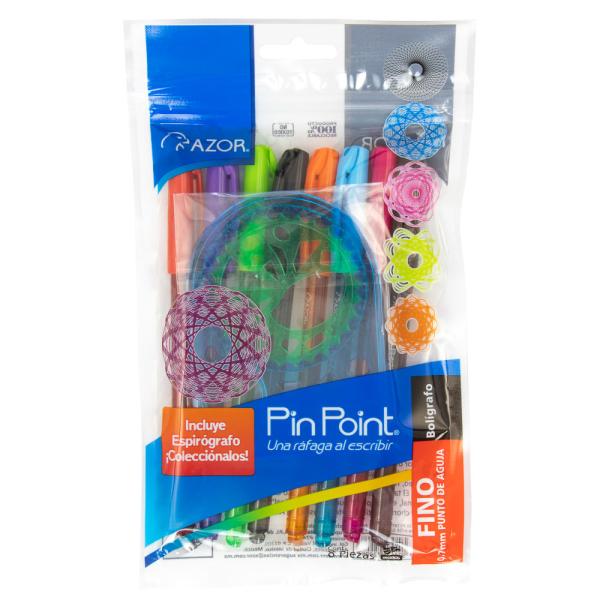 Imagen 1 del producto “AZOR Pluma PINPOINT 6808 espiro surt 0.7 c/8 - ”