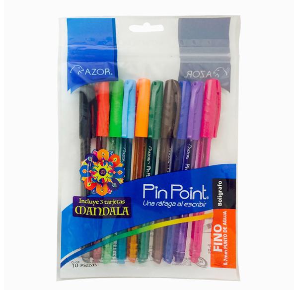 Imagen 1 del producto “Pluma PINPOINT 6810 AZOR mandal surtido 0.7 c/10 - ”