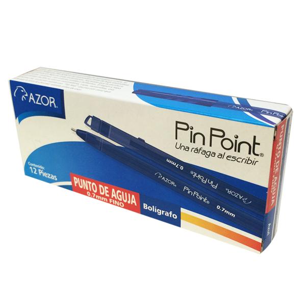 Imagen 1 del producto “Pluma PINPOINT AZOR 6810AZ - Azul 0.7 c/12 ”