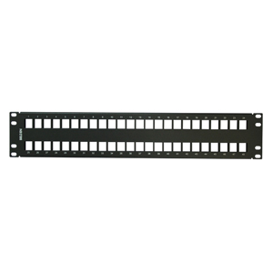 Imagen 1 del producto “Patch Panel Modular CAT6/6A 48 Espacios 2UR BELDEN AX103115 - Acero, Negro ”