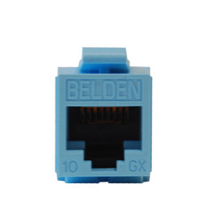 Imagen 1 del producto “Conector Jack RJ45 CAT6A  BELDEN AX102288 - RJ-45, Azul, Cat 6a ”