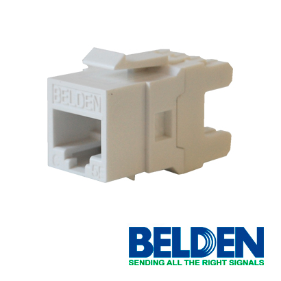Imagen 1 del producto “Conector Jack BELDEN AX101309 - RJ-45, Blanco, CAT5e ”