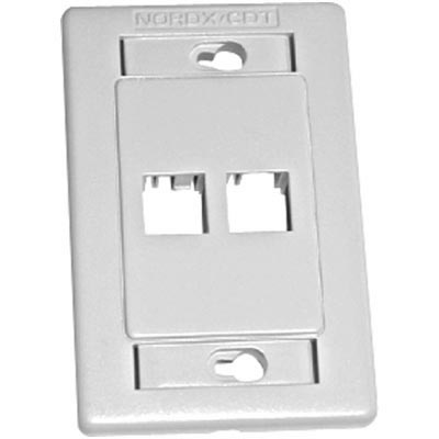 Imagen 1 del producto “Placa de Pared 2 Puertos Universal  BELDEN AX101433 - 2 puertos ”