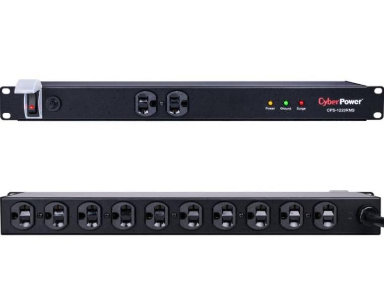 Imagen 1 del producto “PDU CYBERPOWER CPS1220RMS Voltaje 120V Protección contra sobretensiones - Filtro de ruido EMI/RFI, Indicadores LED ”