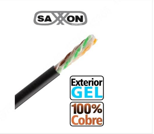 Imagen 1 del producto “Bobina SAXXON OUTPCAT6GCOPEXT - 305 m, Negro, Exterior, Cat6, 100  Cobre ”