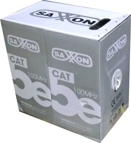 Imagen 1 del producto “bobina de cable SAXXON OUTP5ECCA305BC - 305 m, CAT5e, Blanco, Cableado por UTP, Interior ”