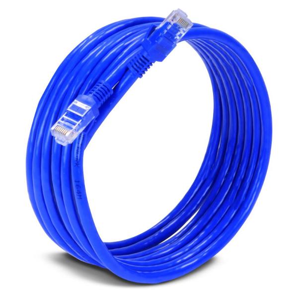 Imagen 1 del producto “Cable de red UTP CAT 6 Marca EC Line Modelo (EC-CABCAT6) - Ethernet 3 mts. Entrada RJ45, Calibre 24 AWG. Garantía 1 año. ”