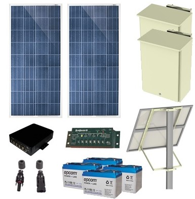 Imagen 1 del producto “Kit de Energía Solar EPCOM PL-4POE-25 - ”