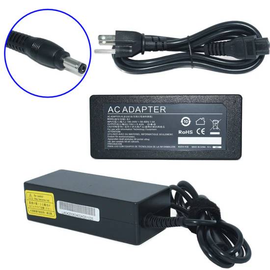 Imagen 1 del producto “Cargador / Adaptador para Laptop AC-Toshiba GENERICO de 65W 19V-3.42A  (5.5*2.5) - ”