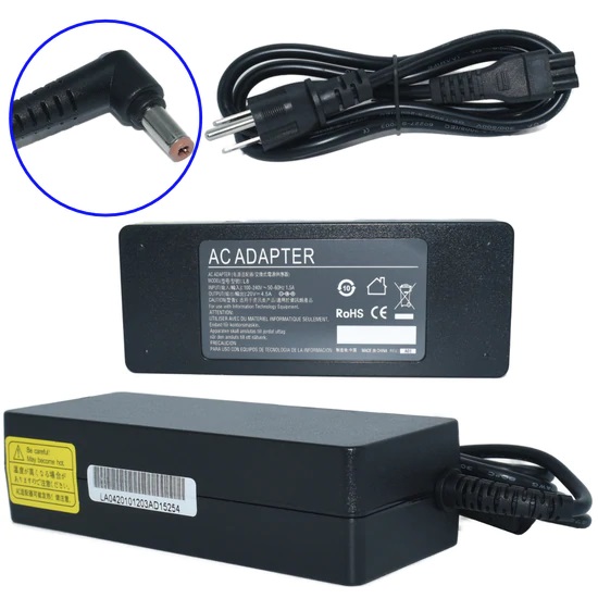Imagen 1 del producto “Cargador / Adaptador para Laptop AC-LENOVO-CAFE GENERICO de 90W 20V 4.5A (5.5*2.5 punta café) - ”