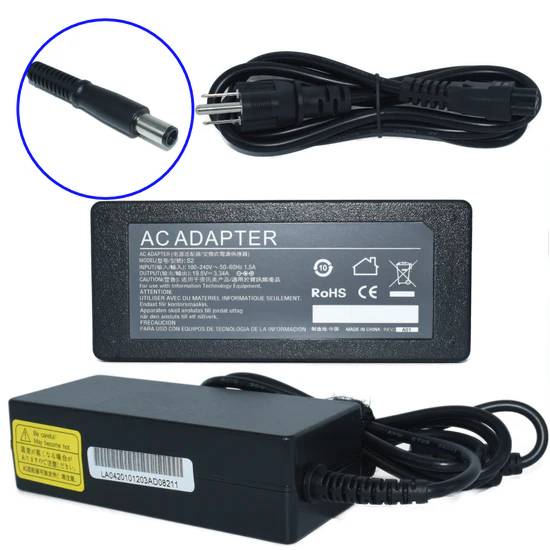 Imagen 1 del producto “Cargador / Adaptador para Laptop AC-Dell GENERICO de 65W 19.5V 3.34A (7.4*5.0) - ”