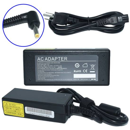 Imagen 1 del producto “Cargador / Adaptador para Laptop GENERICO AC-HP-Mini de 40W 19V-2.1A (4.0*1.7) - ”