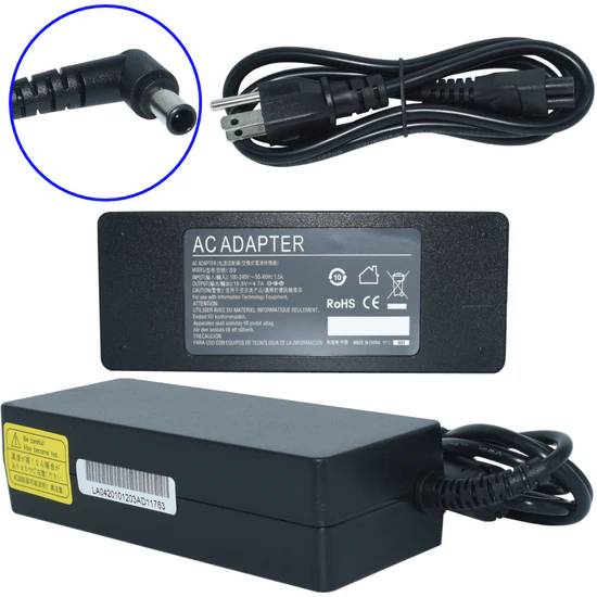 Imagen 1 del producto “Cargador / Adaptador para Laptop AC-Sony-VAIO GENERICO de 90W 19.5V-4.74A (6.0*4.4) - ”