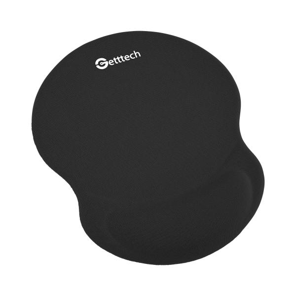 Imagen 1 del producto “GETTTECH MOUSEPAD - ALFOMBRILLA PARA MOUSE COLOR NEGRO, CON ALMOHADILLA PARA MUÑECA DE GEL, MOD. GGD-STD-01-BK ”